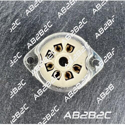 SUPPORT TUBE 7 BROCHES CHASSIS CERAMIQUE -  Vint'Elec - Tubes élect...