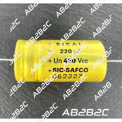 CONDENSATEUR SICAL 220MF 220UF 220µF 450V SIC SAFCO AXIAL - CIEL ELECTRONIQUE STORE ...