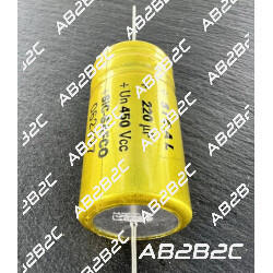 CONDENSATEUR SICAL 220MF 220UF 220µF 450V SIC SAFCO AXIAL - CIEL ELECTRONIQUE STORE ...