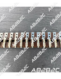 BAC6-16CM - BARRETTES A 33 COSSES EN BAKELITE - LONGUEUR 16CM - AB2...