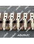 BAC6-16CM - BARRETTES A 33 COSSES EN BAKELITE - LONGUEUR 16CM - AB2...