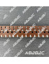 BAC6-16CM - BARRETTES A 33 COSSES EN BAKELITE - LONGUEUR 16CM - AB2...