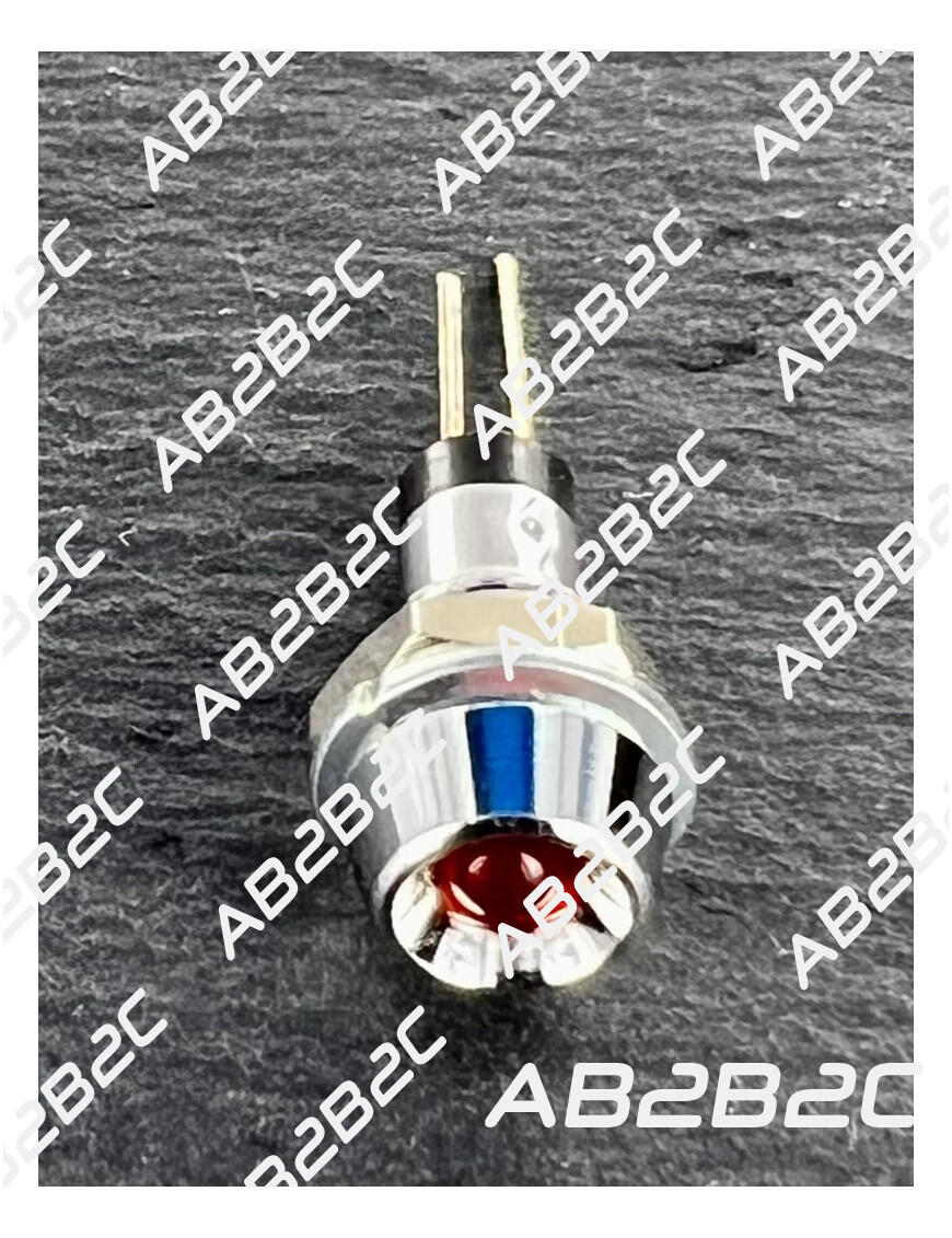 VOYANT LED CHROME A VISSER ROUGE R732R - CIEL ELECTRONIQUE STORE - Tubes électroniqu...