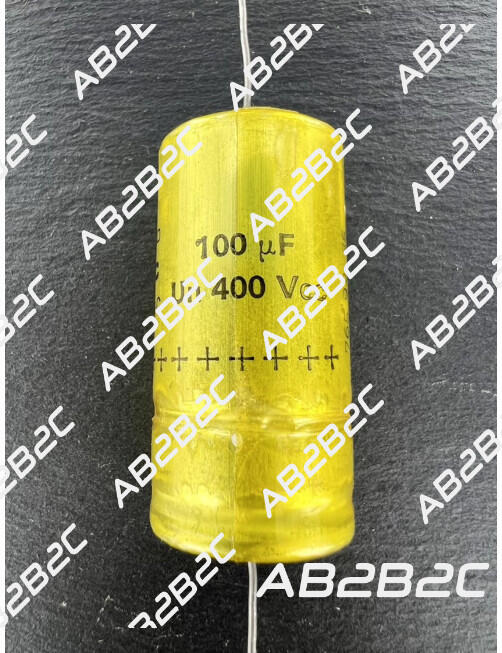 CONDENSATEUR RELSIC 100MF 100UF 100µF 400V SIC SAFCO AXIAL 50X25MM ...