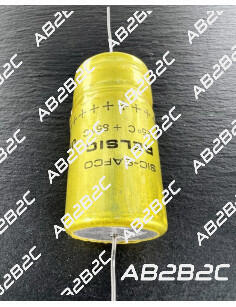 CONDENSATEUR RELSIC 100MF 100UF 100µF 400V SIC SAFCO AXIAL 50X25MM ...