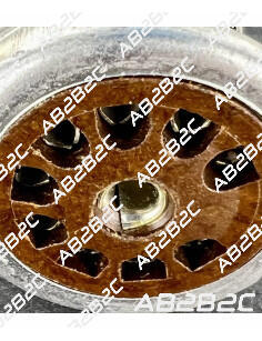 SUPPORT TUBE 9 BROCHES NOVAL CHASSIS BAKELITE - CIEL ELECTRONIQUE STORE - Tubes élec...