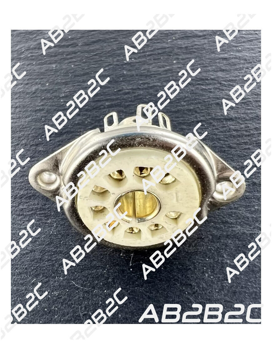 SUPPORT TUBE 9 BROCHES NOVAL CHASSIS STEATITE - CIEL ELECTRONIQUE STORE - Tubes élec...
