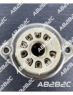 SUPPORT TUBE 9 BROCHES NOVAL CHASSIS STEATITE - CIEL ELECTRONIQUE STORE - Tubes élec...