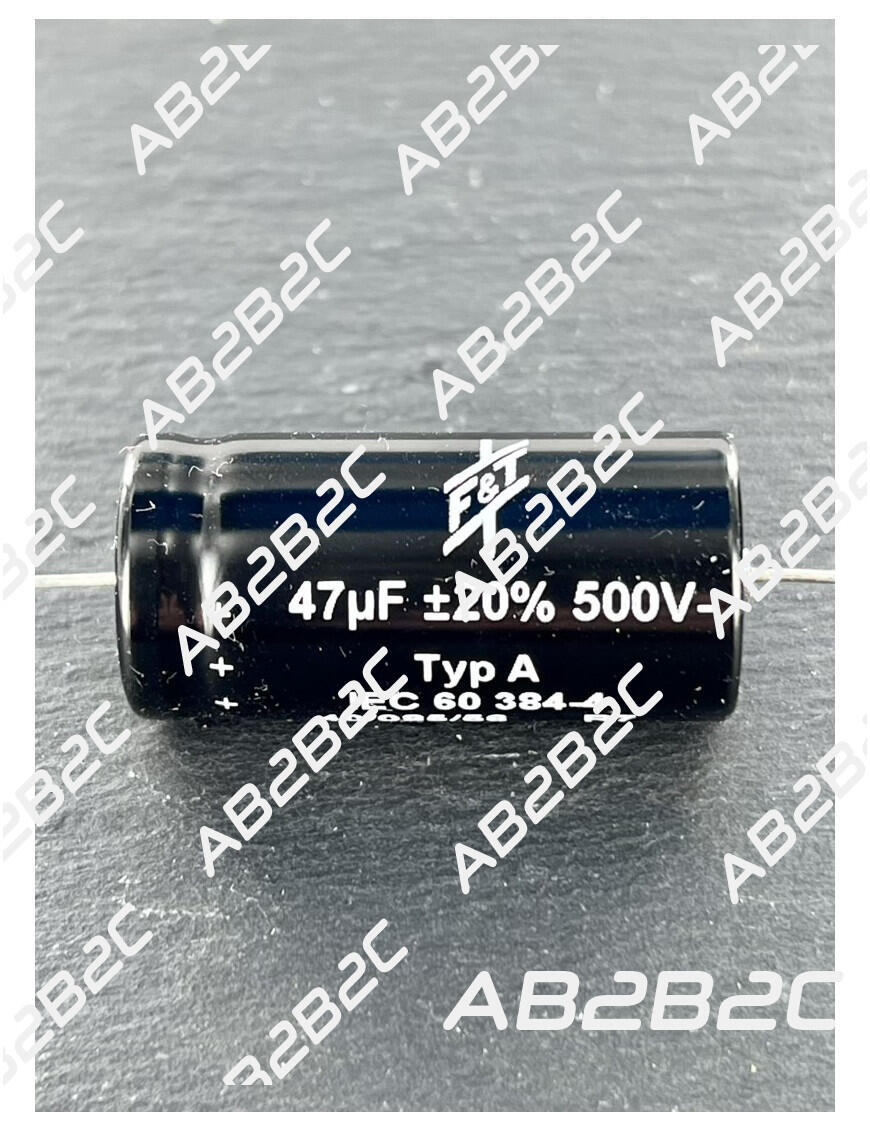 CONDENSATEUR 47MF 47UF 47µF 500V 20% F&T AXIAL TYPE A -  Vint'Elec ...