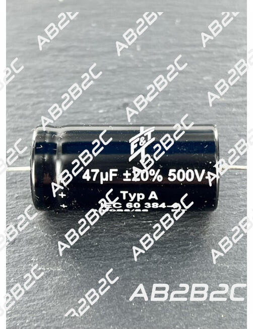 CONDENSATEUR 47MF 47UF 47µF 500V 20% F&T AXIAL TYPE A -  Vint'Elec ...