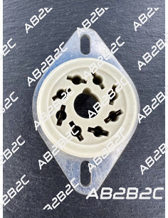 SUPPORT OCTAL CHASSIS 2 LYRES STEATITE -  Vint'Elec - Tubes électro...