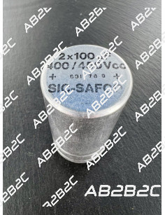 2X100UF 450V SIC SAFCO - CIEL ELECTRONIQUE STORE - Tubes électroniques vintage
